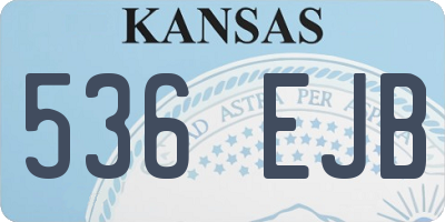 KS license plate 536EJB
