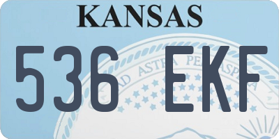 KS license plate 536EKF