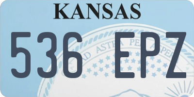 KS license plate 536EPZ