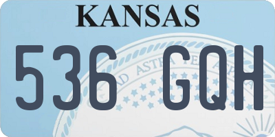 KS license plate 536GQH