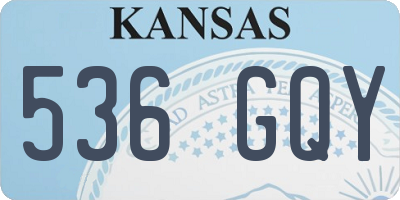 KS license plate 536GQY