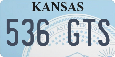 KS license plate 536GTS