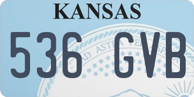 KS license plate 536GVB