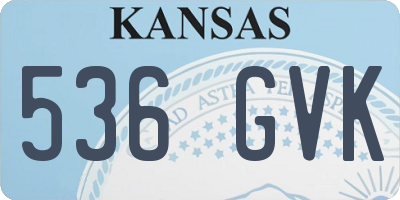 KS license plate 536GVK