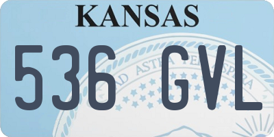 KS license plate 536GVL