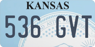 KS license plate 536GVT