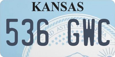 KS license plate 536GWC