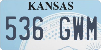 KS license plate 536GWM