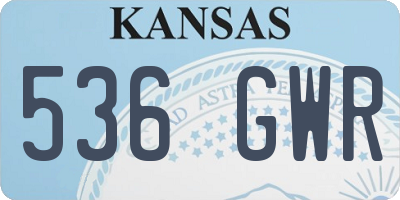 KS license plate 536GWR