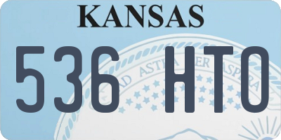 KS license plate 536HTO