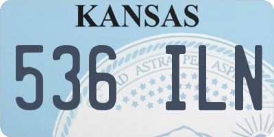 KS license plate 536ILN