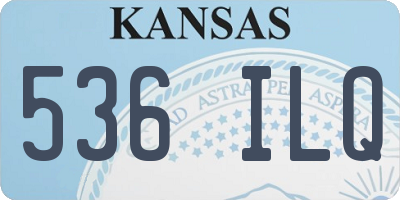 KS license plate 536ILQ