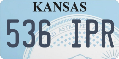 KS license plate 536IPR