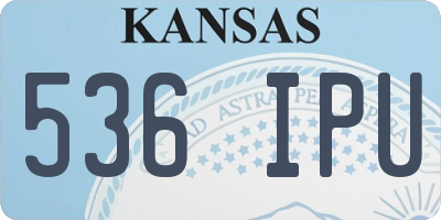 KS license plate 536IPU