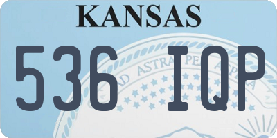 KS license plate 536IQP