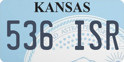 KS license plate 536ISR