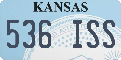 KS license plate 536ISS