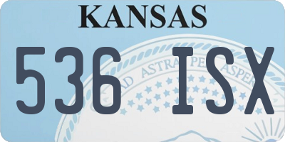 KS license plate 536ISX