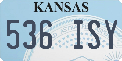 KS license plate 536ISY