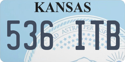 KS license plate 536ITB