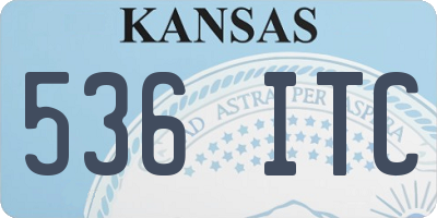 KS license plate 536ITC