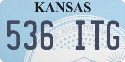 KS license plate 536ITG