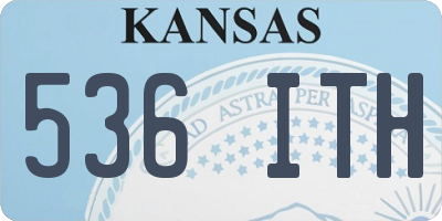 KS license plate 536ITH