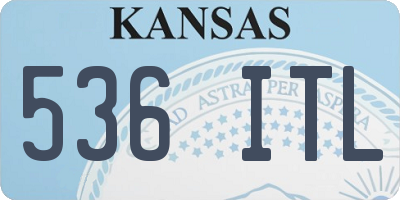 KS license plate 536ITL