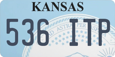 KS license plate 536ITP