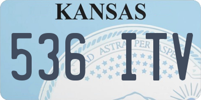 KS license plate 536ITV