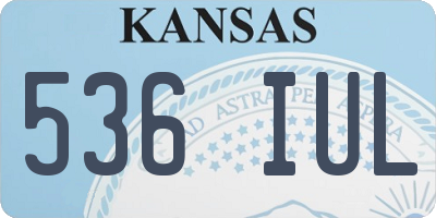 KS license plate 536IUL