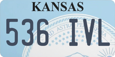 KS license plate 536IVL