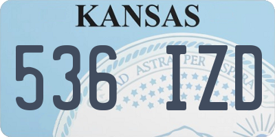 KS license plate 536IZD