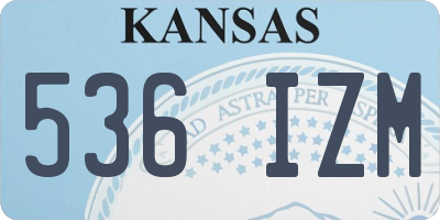 KS license plate 536IZM