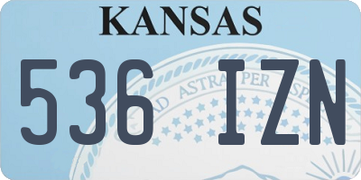 KS license plate 536IZN