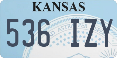 KS license plate 536IZY