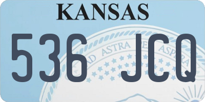 KS license plate 536JCQ