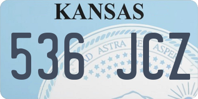 KS license plate 536JCZ