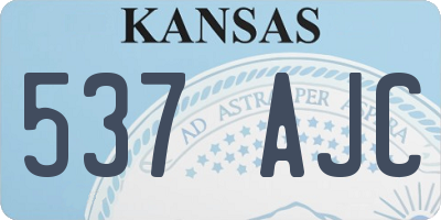 KS license plate 537AJC