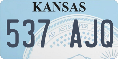 KS license plate 537AJQ
