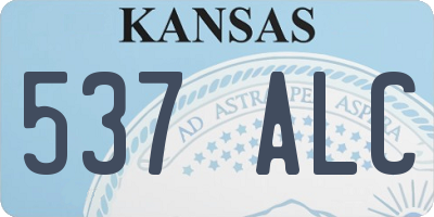 KS license plate 537ALC