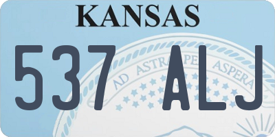 KS license plate 537ALJ