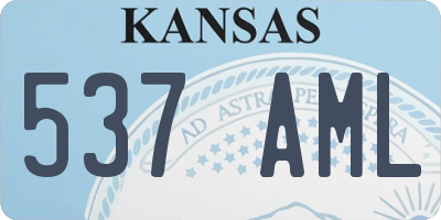 KS license plate 537AML