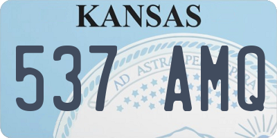 KS license plate 537AMQ