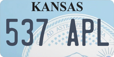 KS license plate 537APL