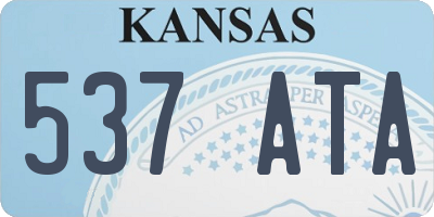 KS license plate 537ATA