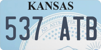 KS license plate 537ATB