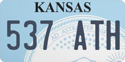 KS license plate 537ATH