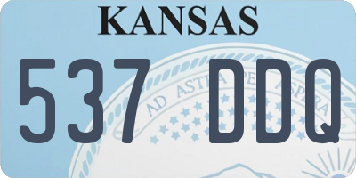 KS license plate 537DDQ