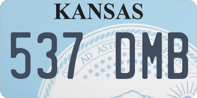 KS license plate 537DMB